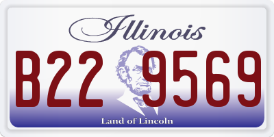 IL license plate B229569