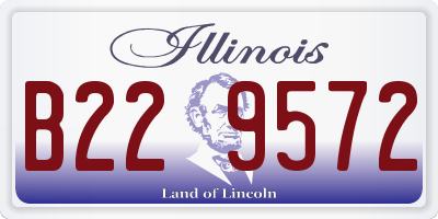 IL license plate B229572