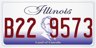 IL license plate B229573