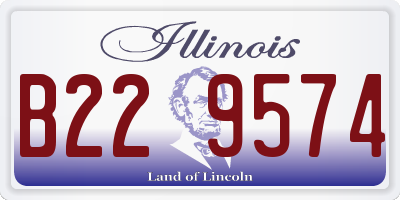 IL license plate B229574