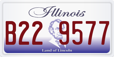 IL license plate B229577