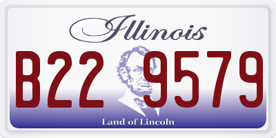 IL license plate B229579