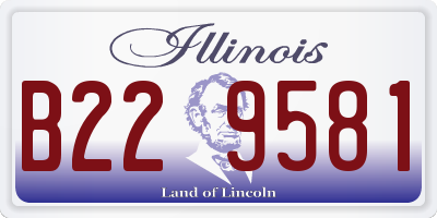 IL license plate B229581