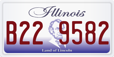 IL license plate B229582