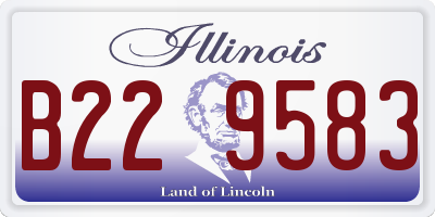 IL license plate B229583