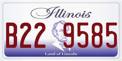 IL license plate B229585