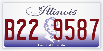 IL license plate B229587