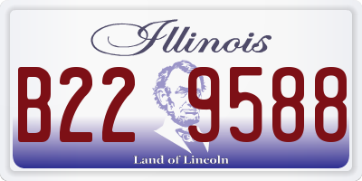 IL license plate B229588