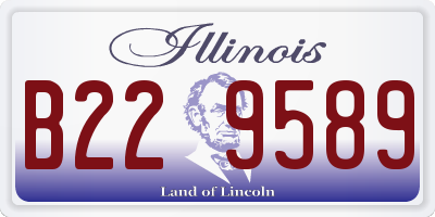IL license plate B229589