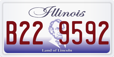 IL license plate B229592