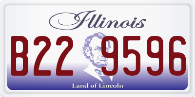 IL license plate B229596
