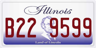 IL license plate B229599