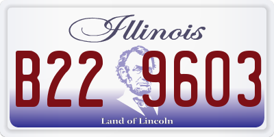 IL license plate B229603