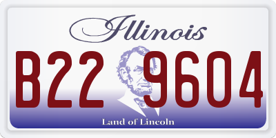 IL license plate B229604