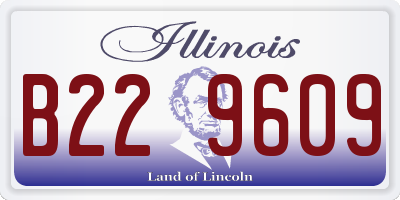 IL license plate B229609