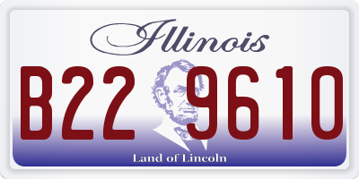 IL license plate B229610