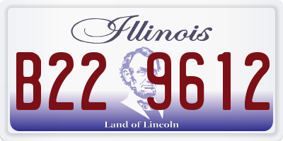 IL license plate B229612