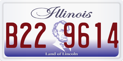 IL license plate B229614