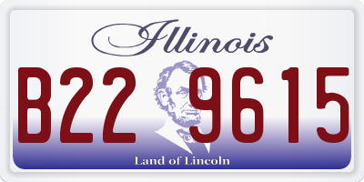 IL license plate B229615