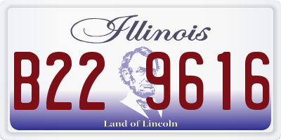 IL license plate B229616
