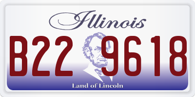 IL license plate B229618