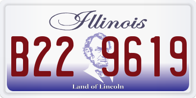 IL license plate B229619