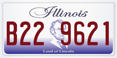 IL license plate B229621