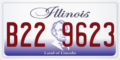 IL license plate B229623