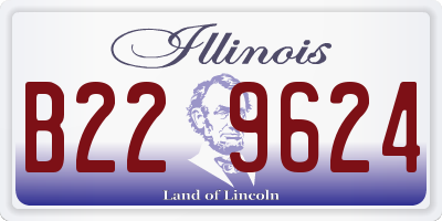 IL license plate B229624