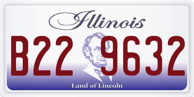 IL license plate B229632