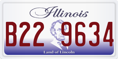 IL license plate B229634