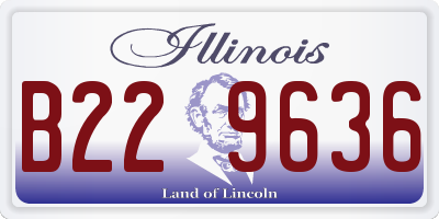 IL license plate B229636