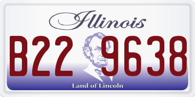 IL license plate B229638