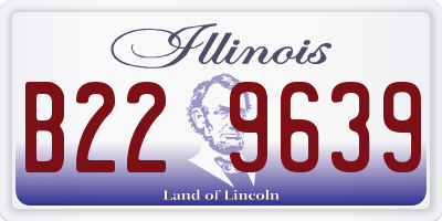 IL license plate B229639