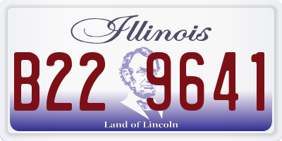 IL license plate B229641