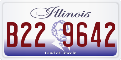 IL license plate B229642