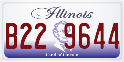 IL license plate B229644