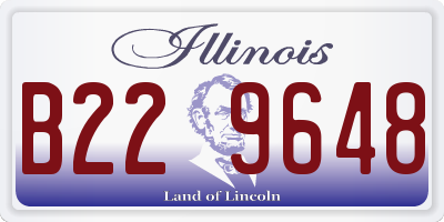 IL license plate B229648