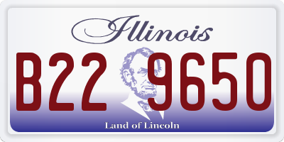 IL license plate B229650