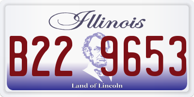 IL license plate B229653