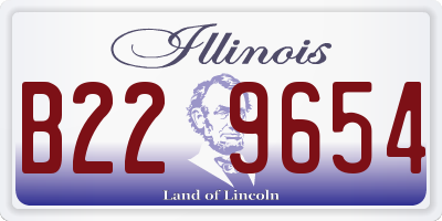 IL license plate B229654
