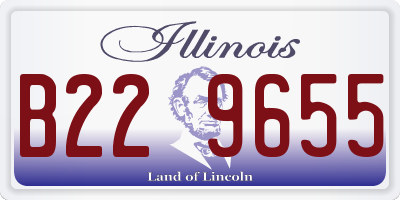 IL license plate B229655