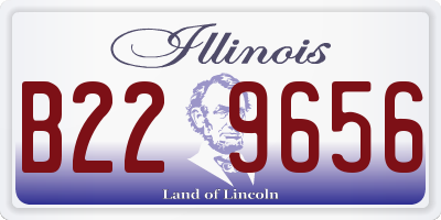 IL license plate B229656
