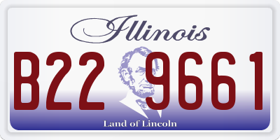 IL license plate B229661