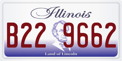 IL license plate B229662