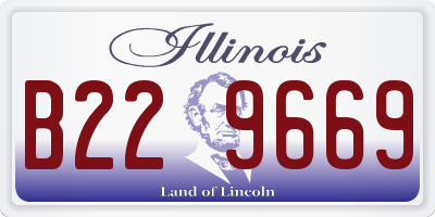 IL license plate B229669