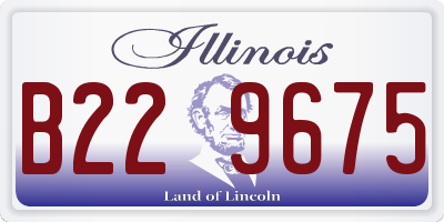 IL license plate B229675
