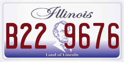 IL license plate B229676