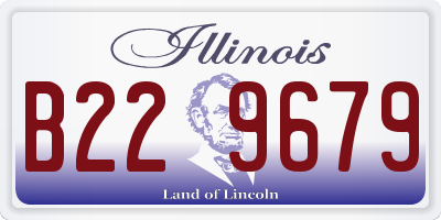 IL license plate B229679