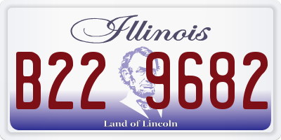 IL license plate B229682